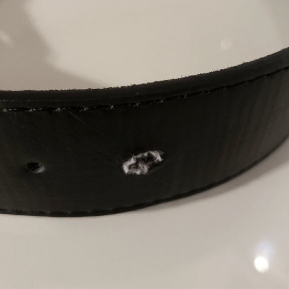 Alexie Marcoux Vegan Black Belt Rhinestone Rectangle Buckle Woman Small - Picture 9 of 9